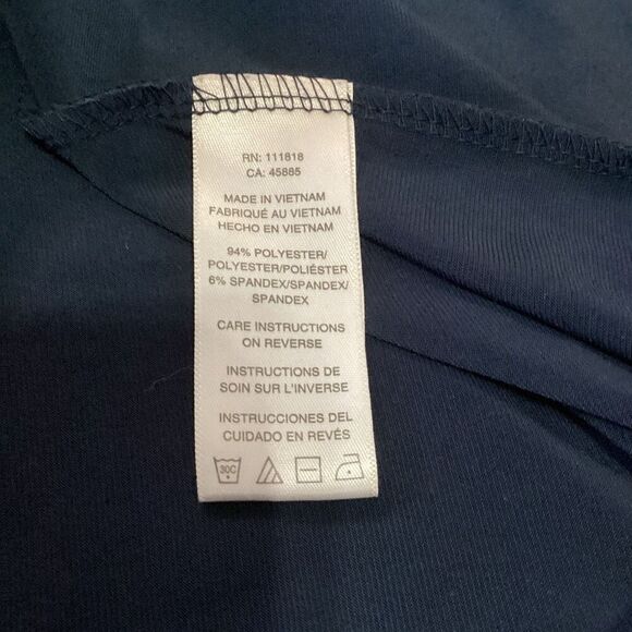 MICHAEL Michael Kors Sleeveless Cowl Back Fishtail Navy Blue Cocktail Dress - Picture 11 of 12